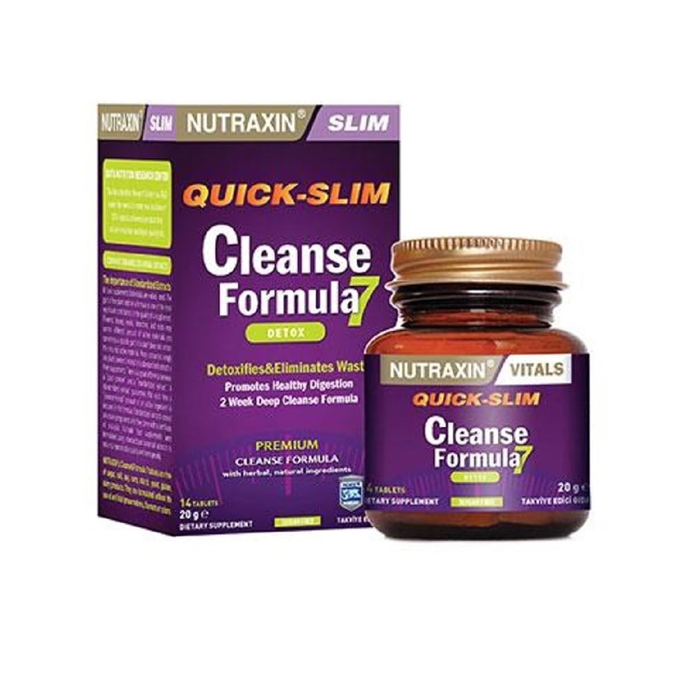 Nutraxin Quick-Slim Cleanse Formula 7 14 Tablet