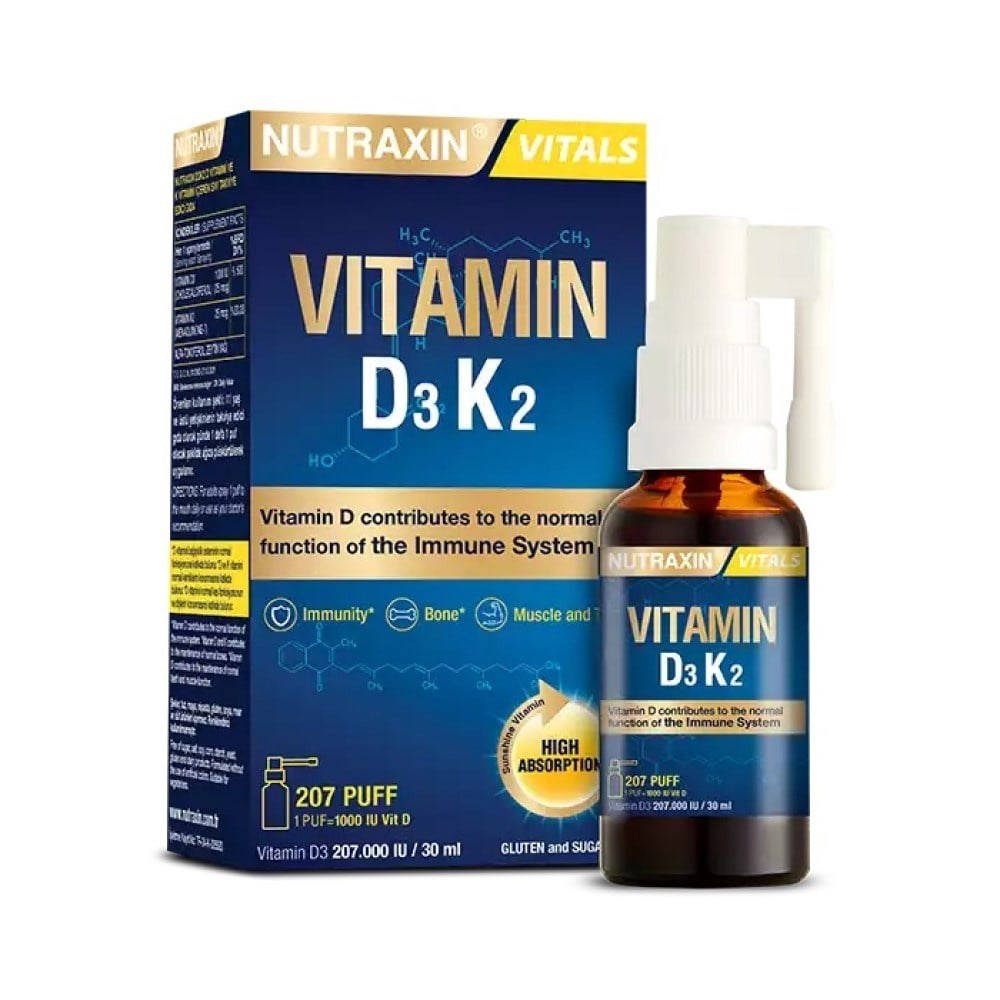 Nutraxin Vitamin D3K2 Sprey 30ml