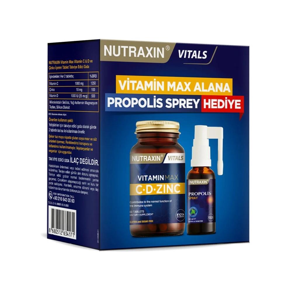 Nutraxin Vitamin Max Propolis Sprey Hediyeli Paket