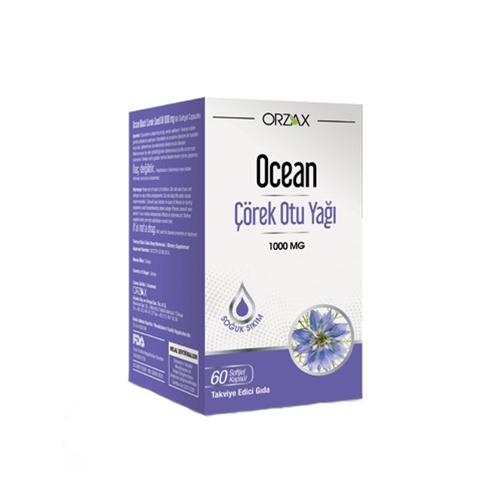 Ocean Çörek Otu Yağı 1000 mg 60 Kapsül