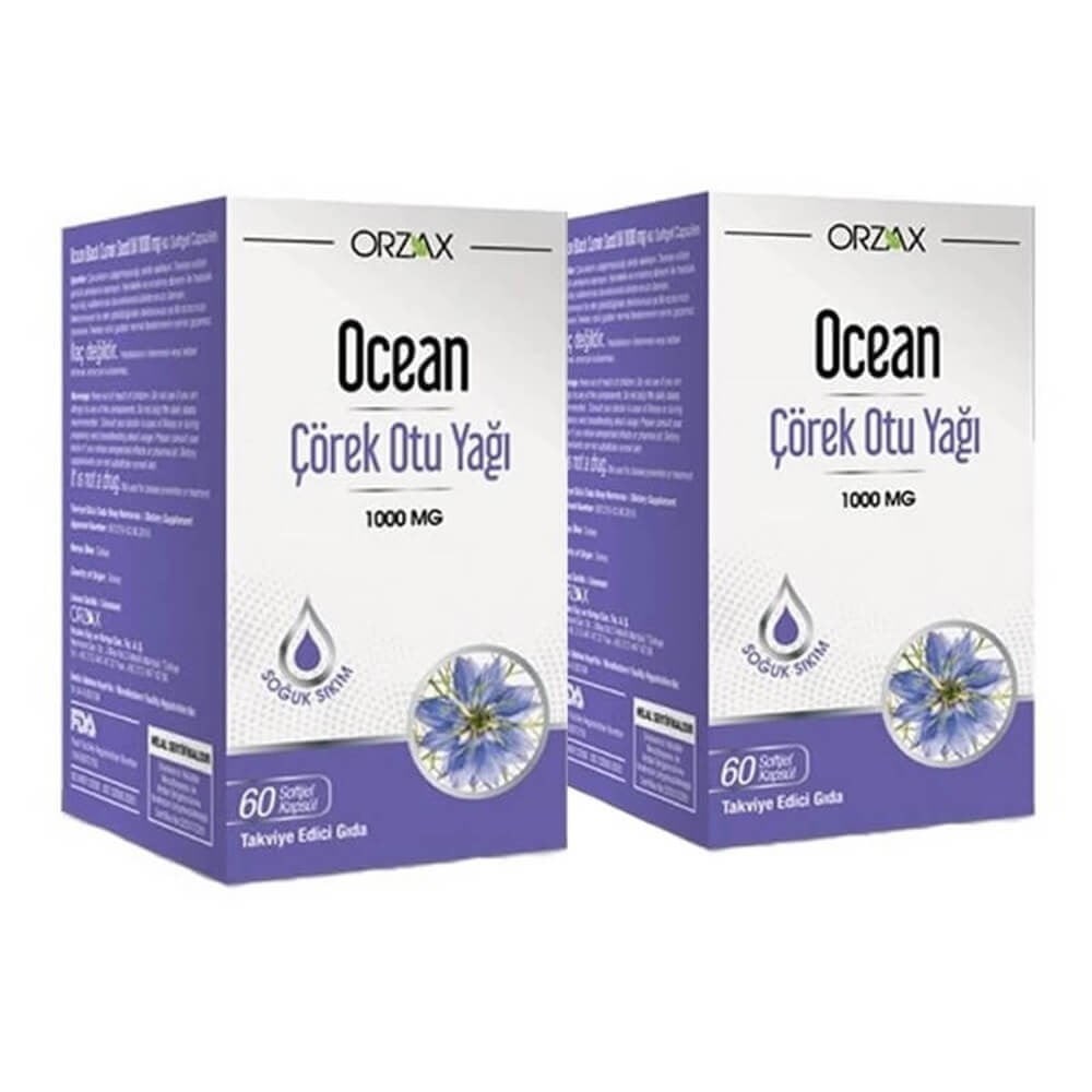 Ocean Çörek Otu Yağı 60 Kapsül 1 Alana 1 Bedava