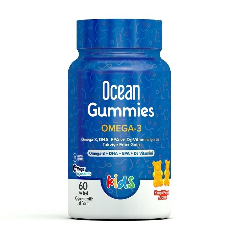 Ocean Gummies Omega-3 Kids 60 Çiğneme Jel Form