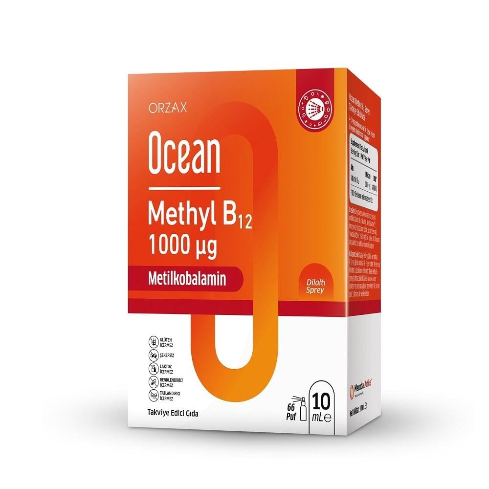 Ocean Methyl B12 1000 mcg Dilaltı Spreyi 10 ml
