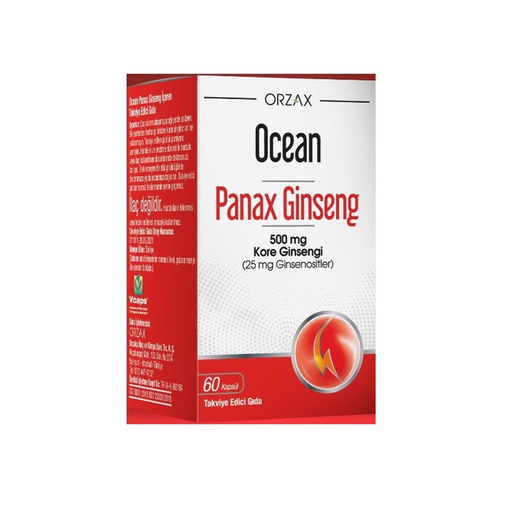 Ocean Panax Ginseng 500 mg 60 Kapsül