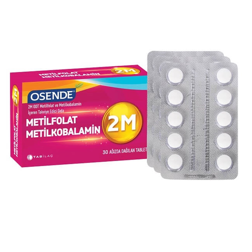 Osende 2M Metilfolat Metilkobalamin 30 Tablet
