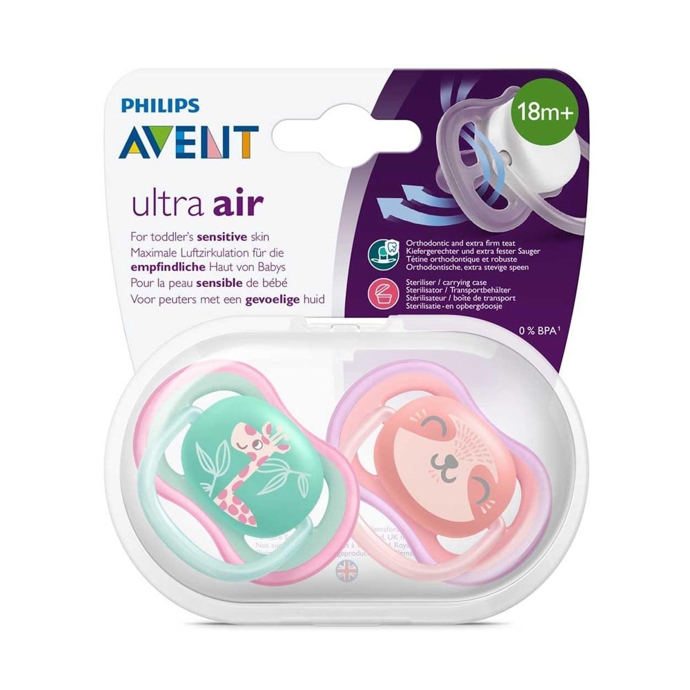 Philips Avent Ultra Air 18m+ Pembe Emzik 2'li