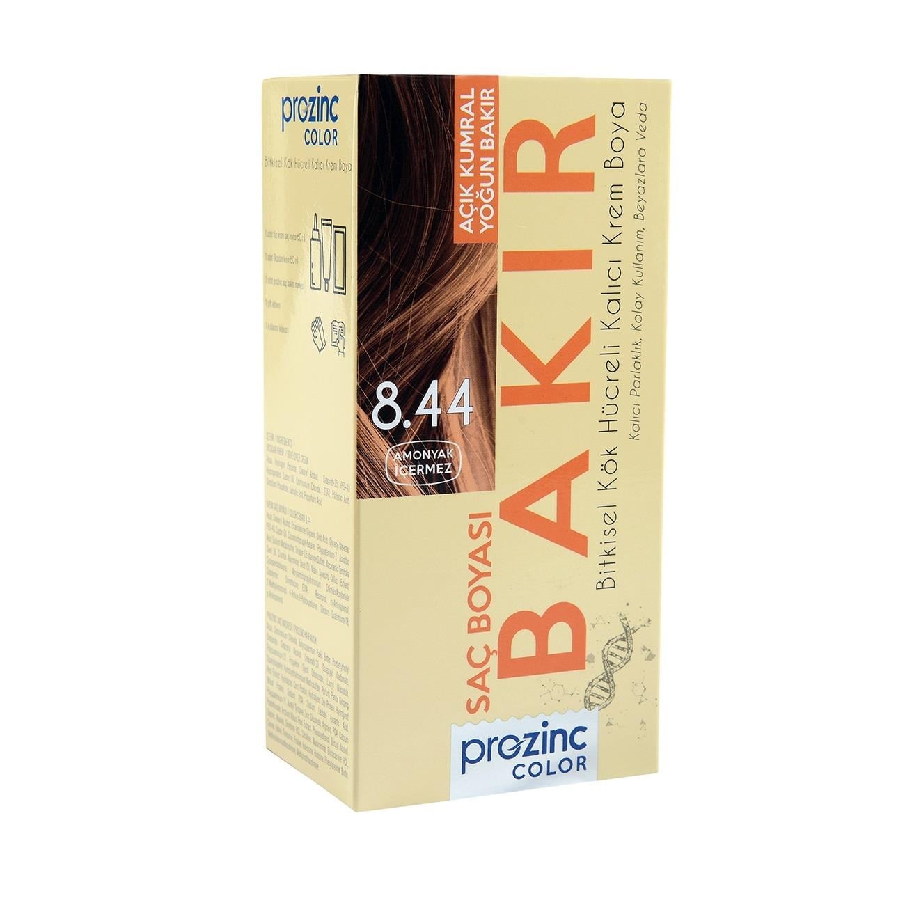 Prozinc Color Saç Boyası Açık Kumral Yoğun Bakır 8.44