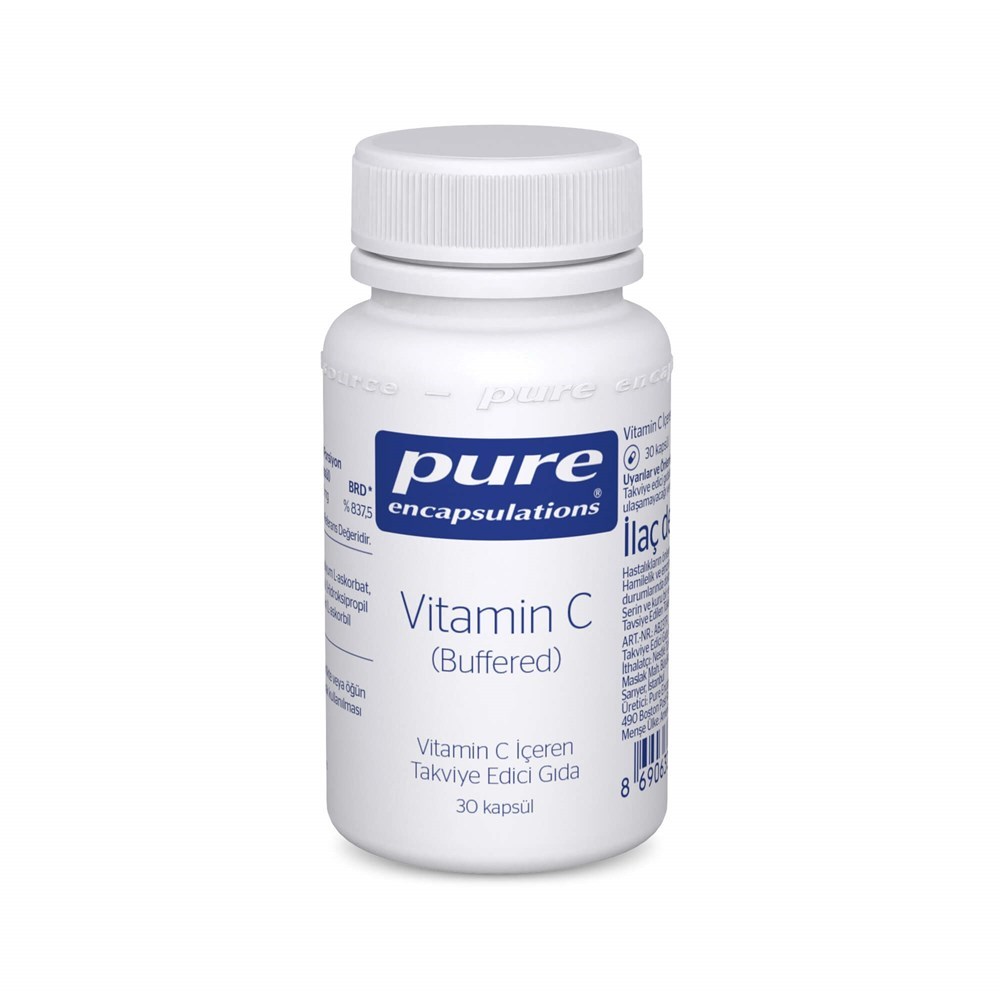 Pure Vitamin C Buffered 670 mg 30 Kapsül
