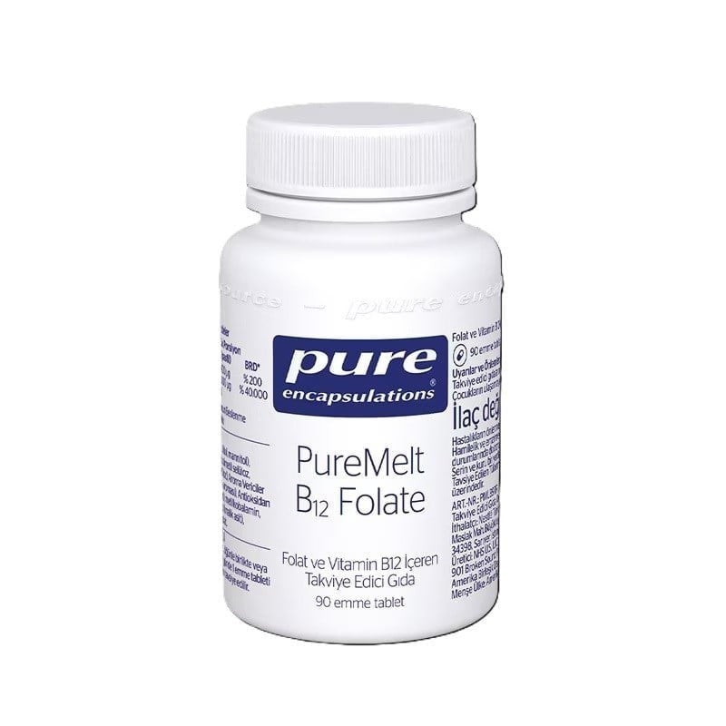 PureMelt B12 Folate 90 Ağızda Eriyen Tablet