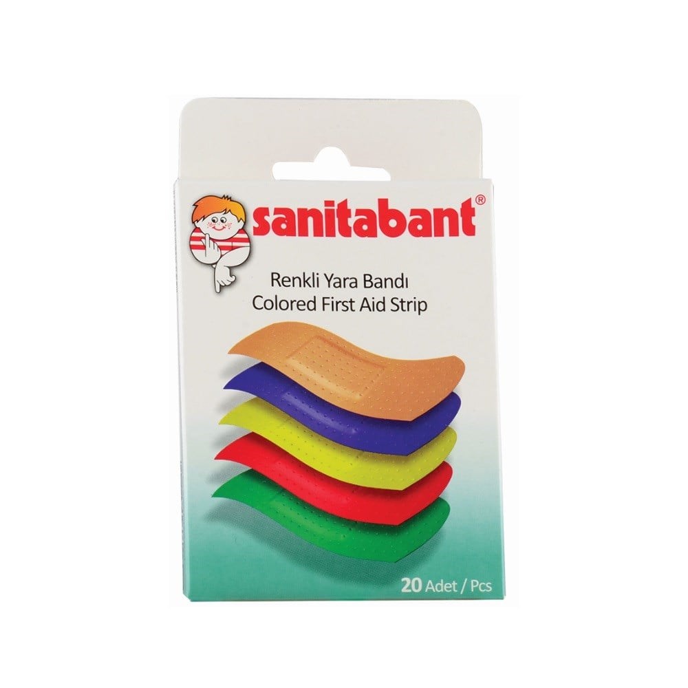 Sanitabant Renkli Yara Bandı 20li
