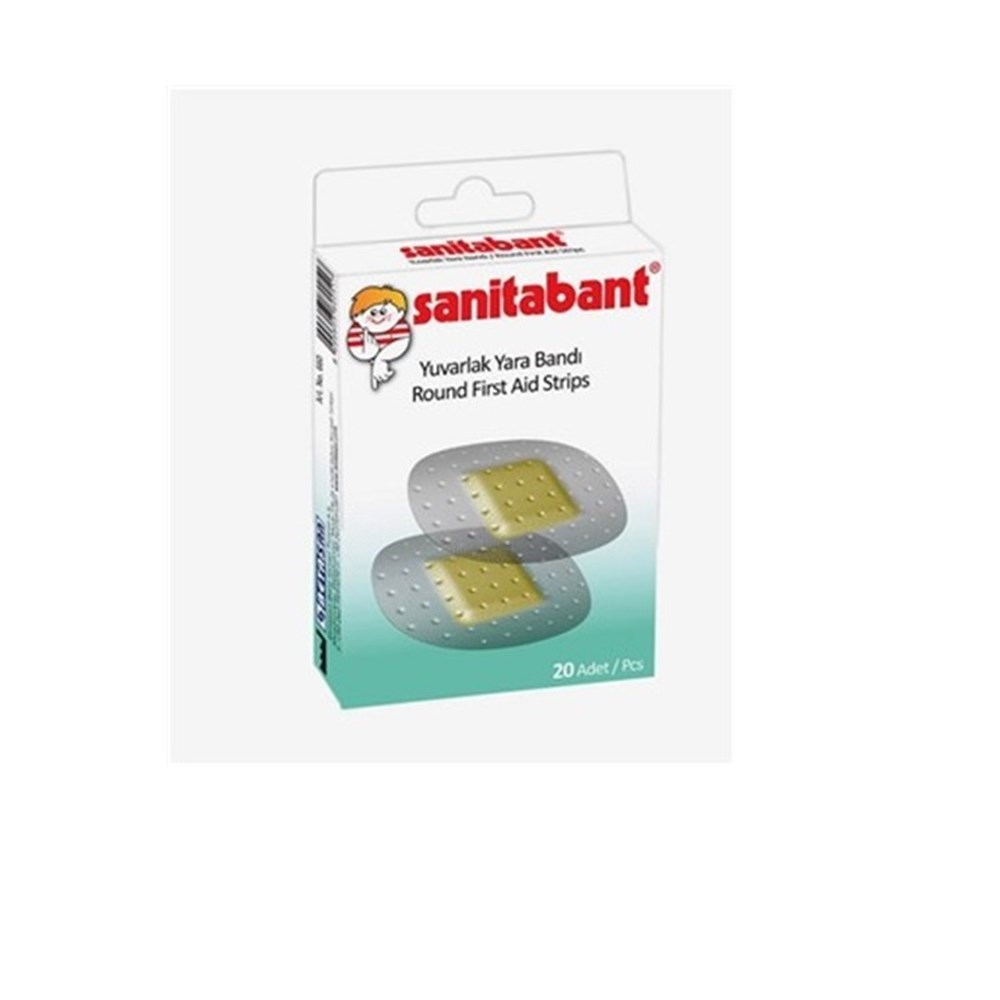 Sanitabant Yuvarlak Yara Bandı 20li