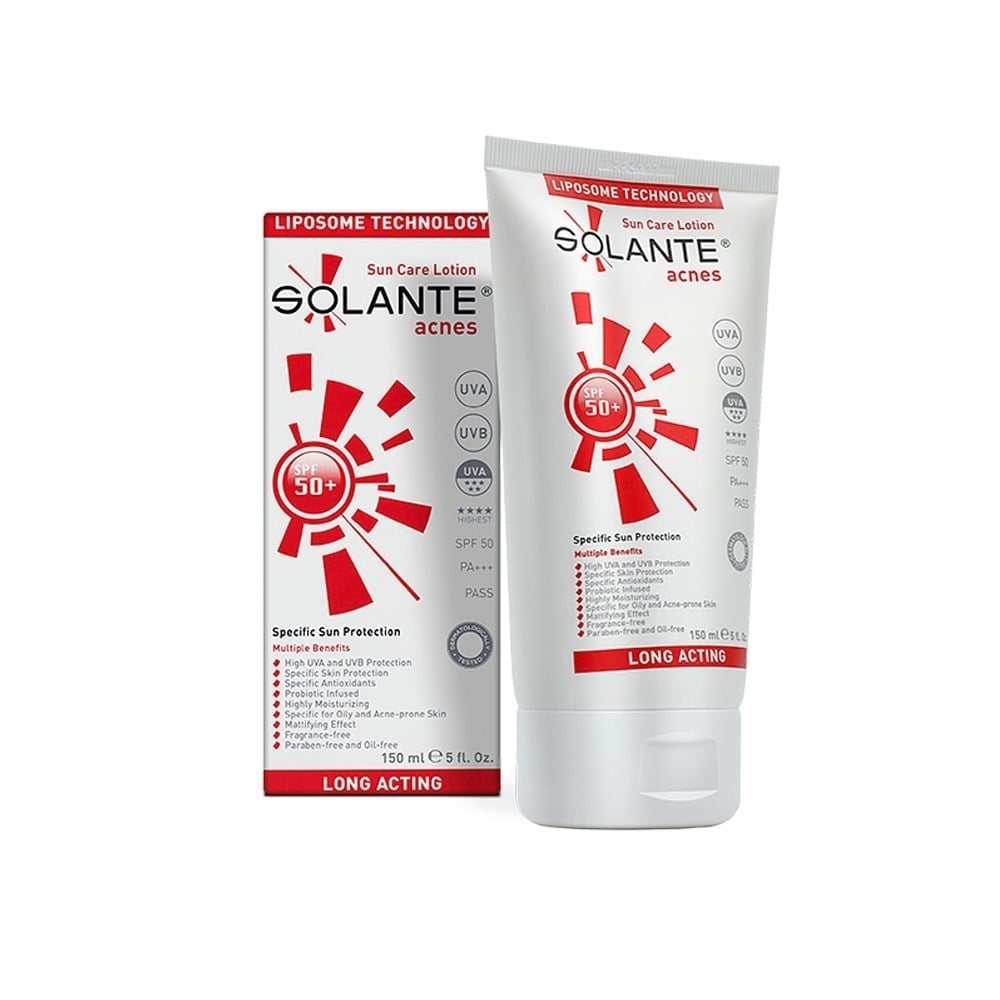 Solante Acnes SPF 50+ Güneş Koruyucu Losyon