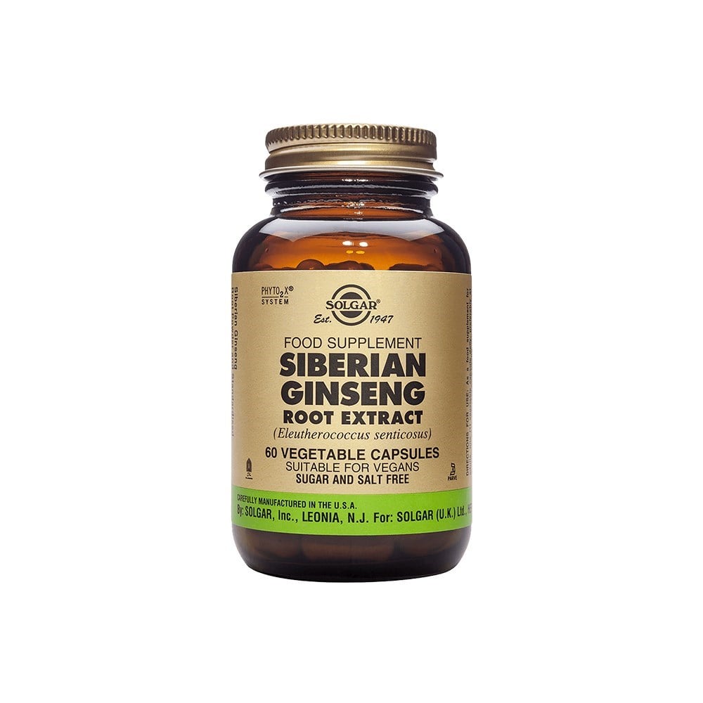 Solgar Siberian Ginseng Root Extract 60 Kapsül