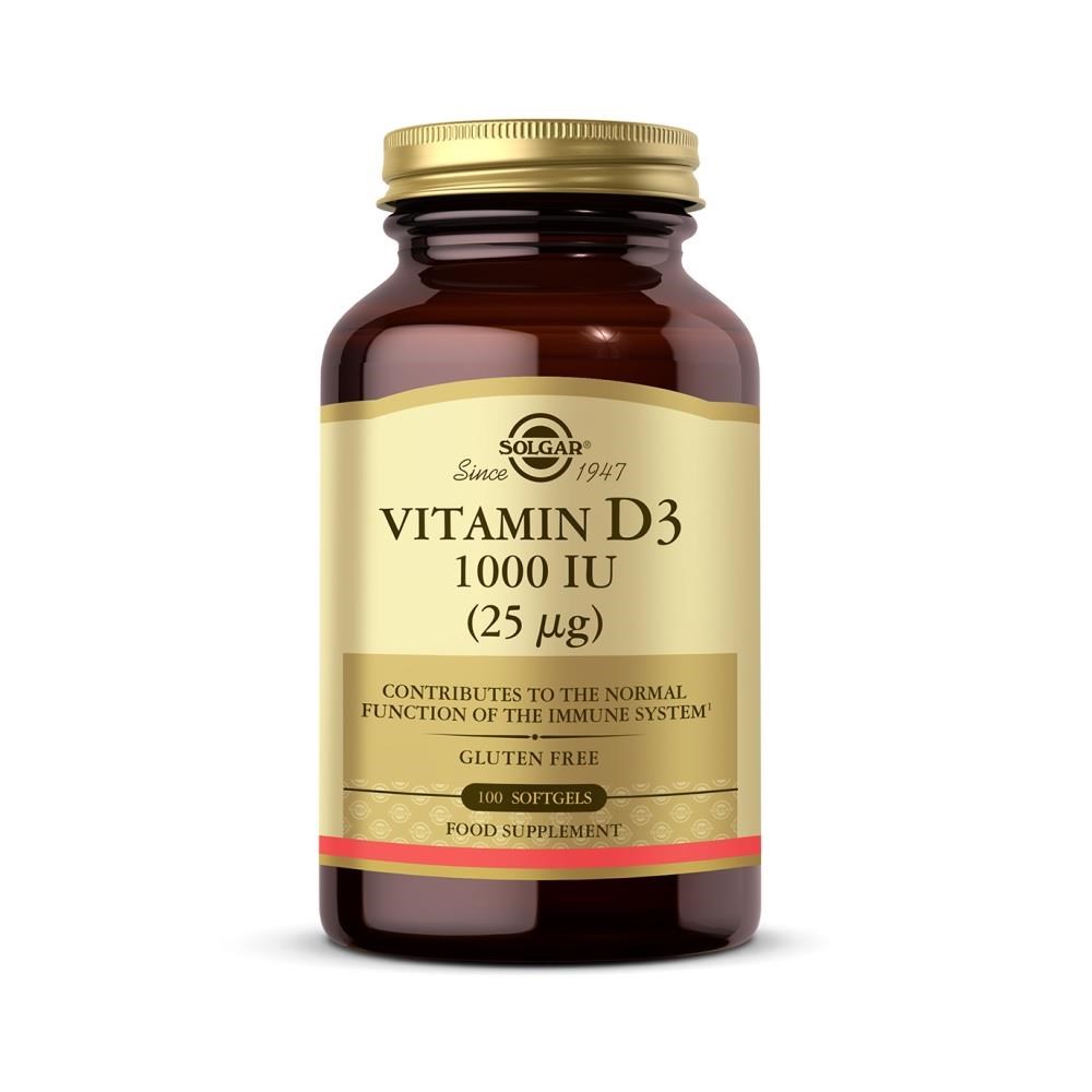 Solgar Vitamin D3 1000 IU Yumuşak Kapsül