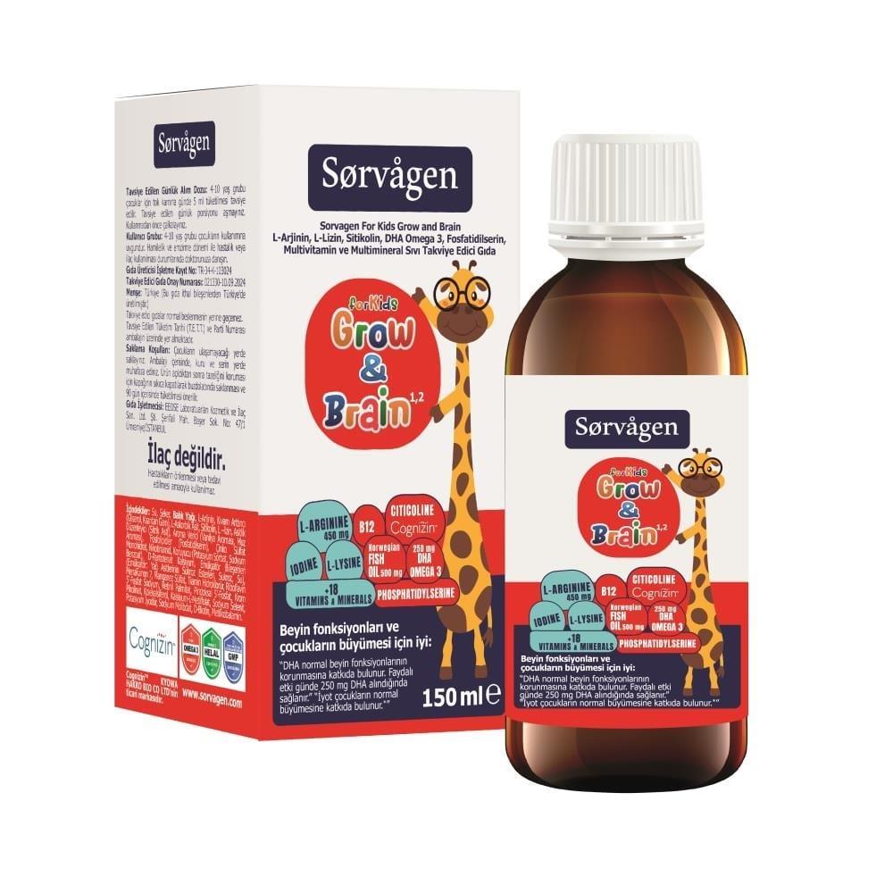 Sorvagen For Kids Grow & Brain 150 ml