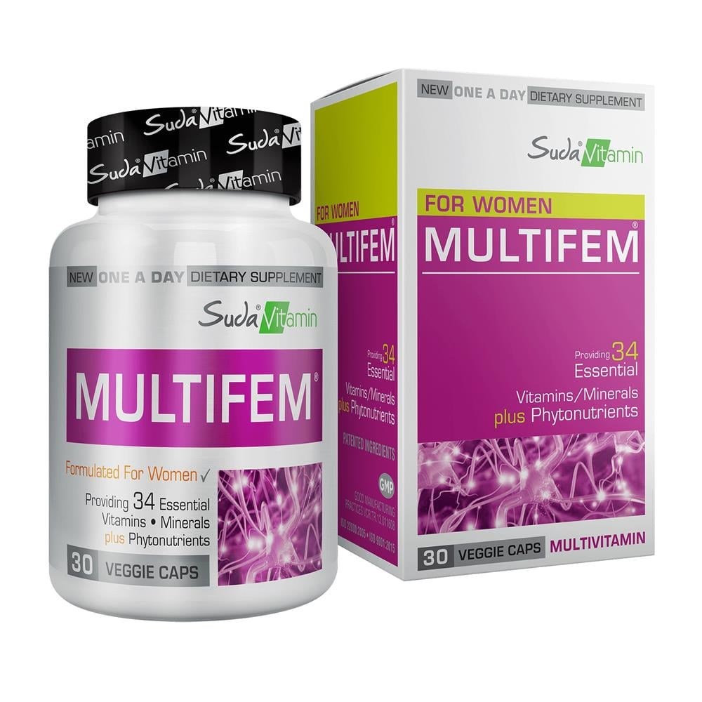 Suda Vitamin For Women Multifem 30 Bitkisel Kapsül