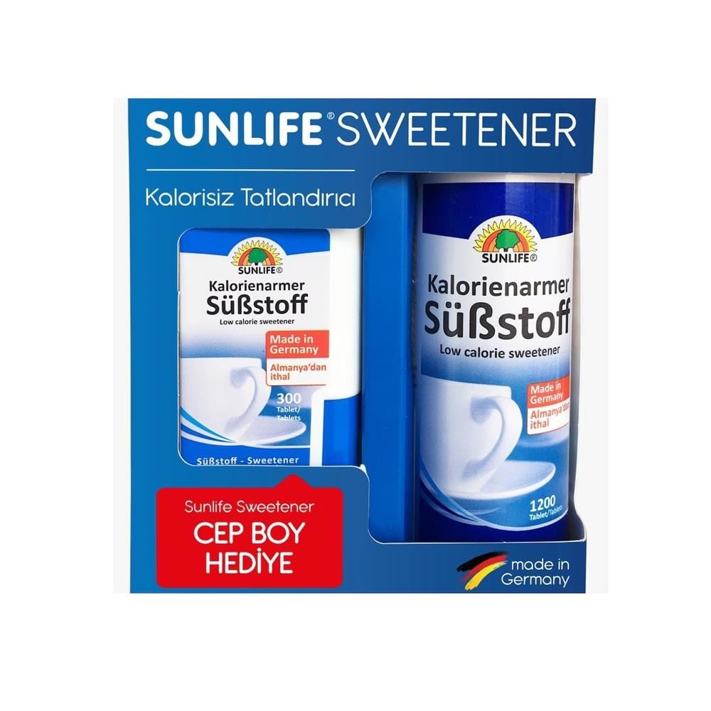 Sunlife Sweetener Tatlandırıcı 1200 + 300 Tablet