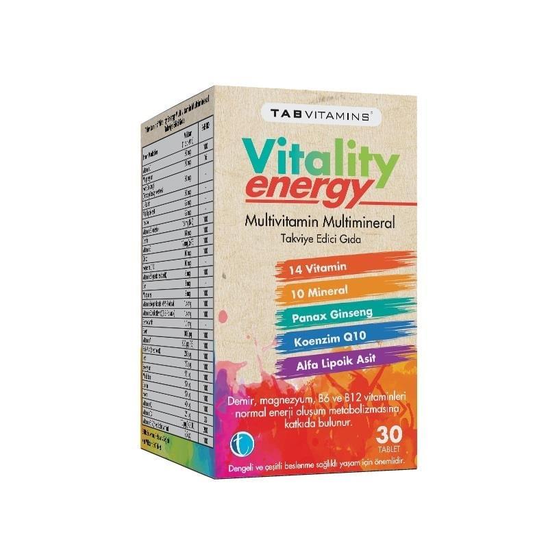 Tabvitamins Vitality Energy 30 Tablet