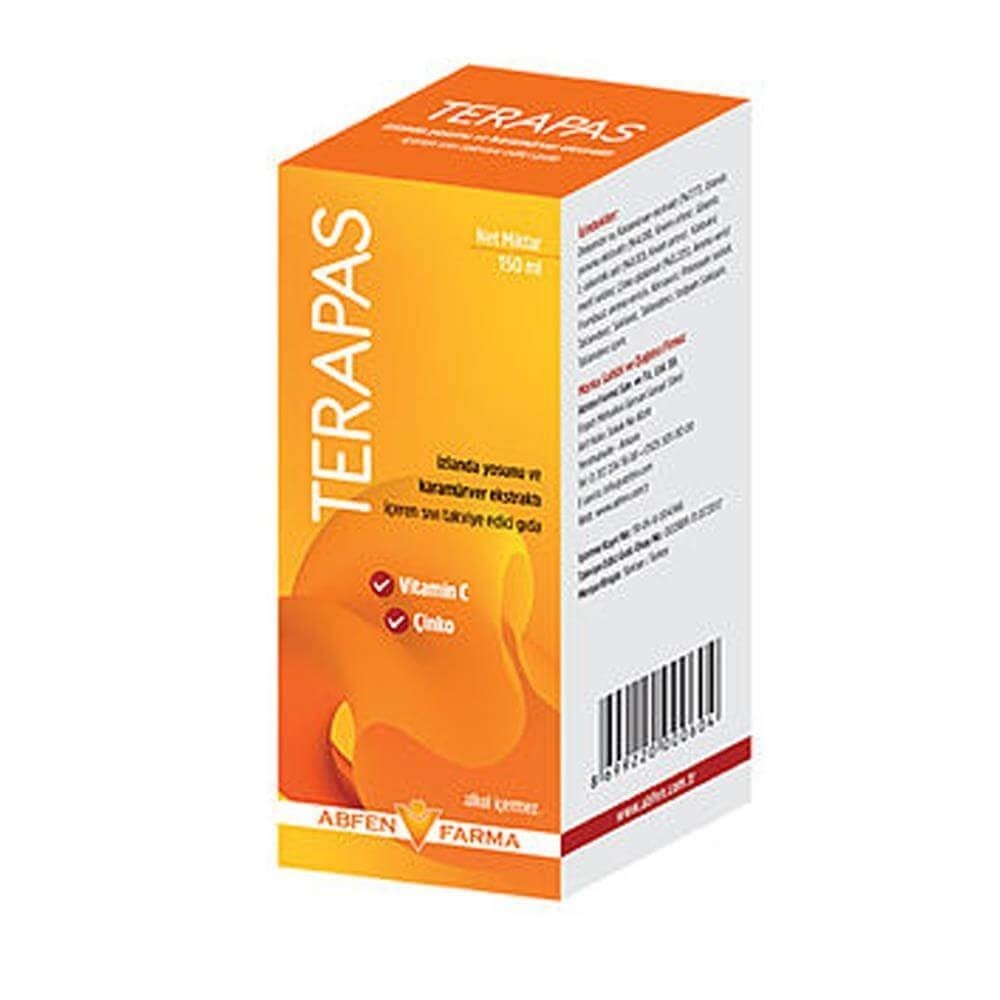 Terapas İzlanda Yosunu ve Karamürver Ekstraktı 150 ml