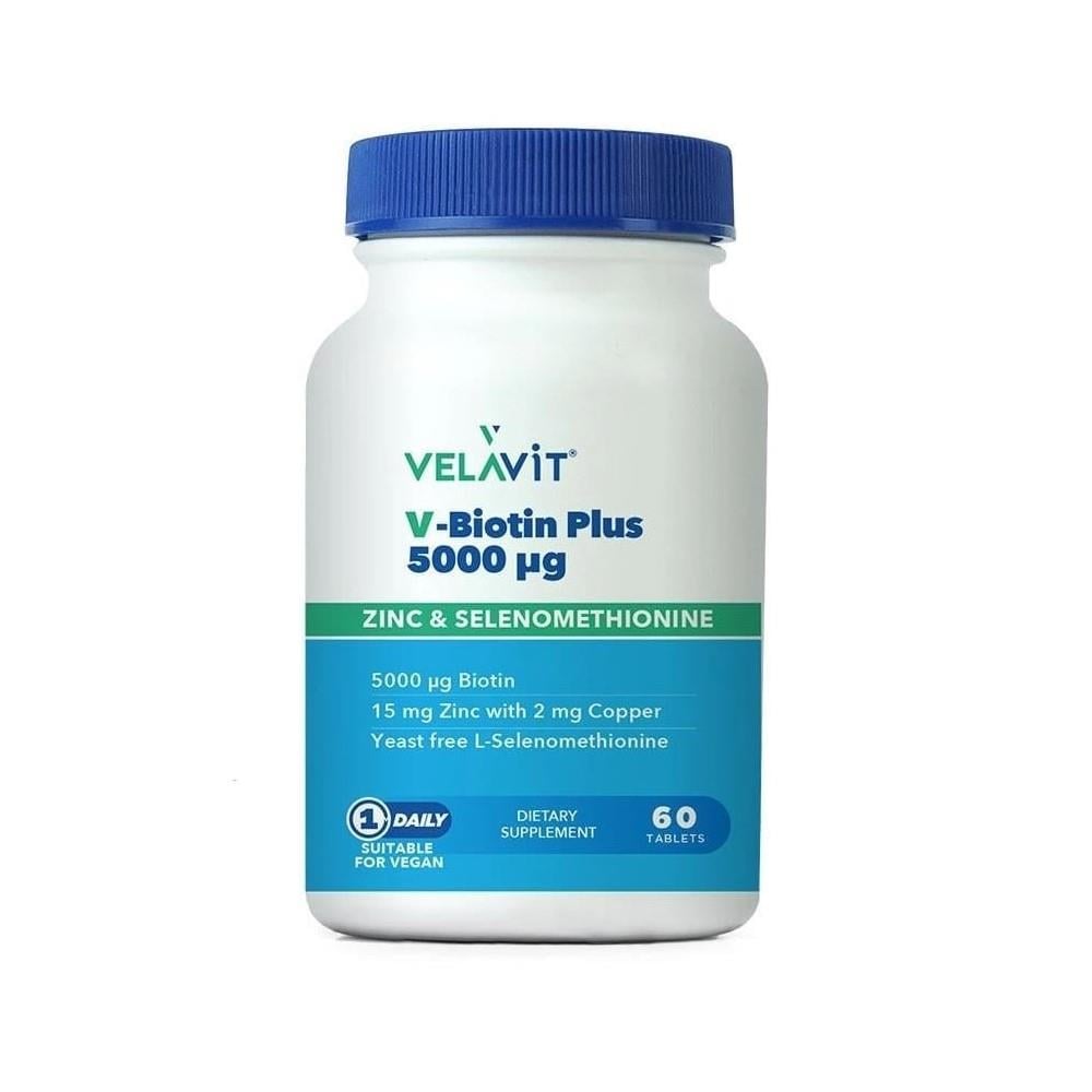 Velavit V-Biotin Plus 5000 mcg 60 Tablet