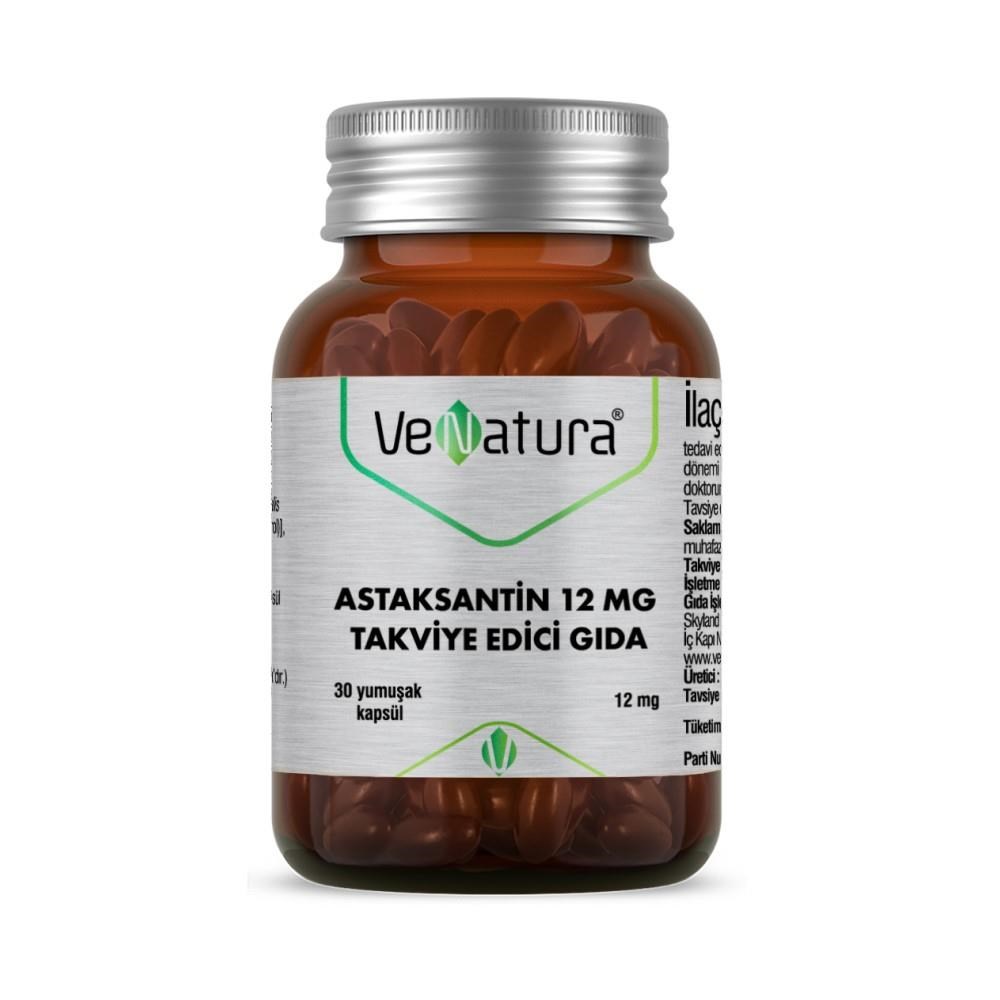 VeNatura Astaksantin 12 mg 30 Kapsül