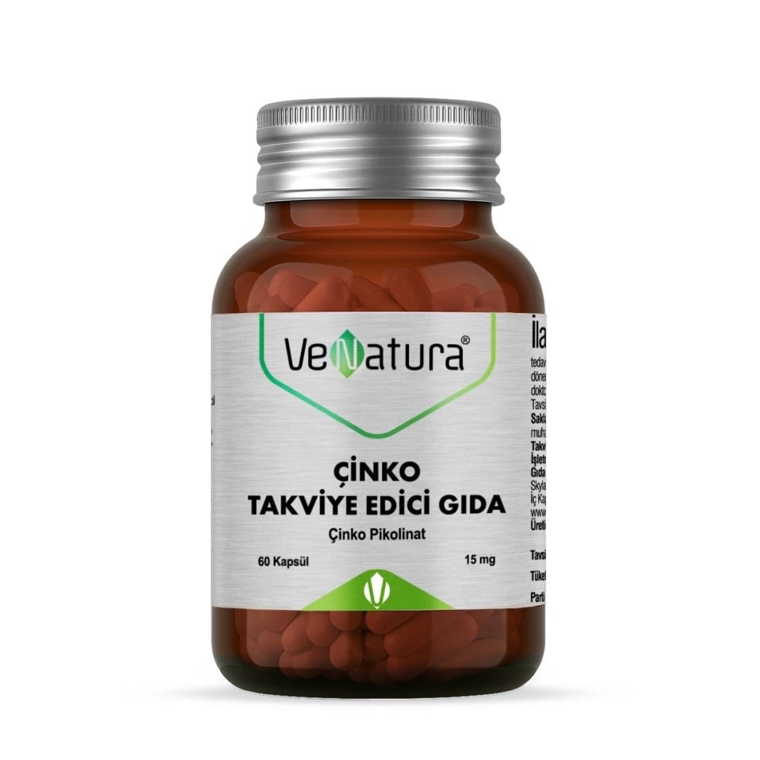 VeNatura Çinko 15 mg 60 Kapsül