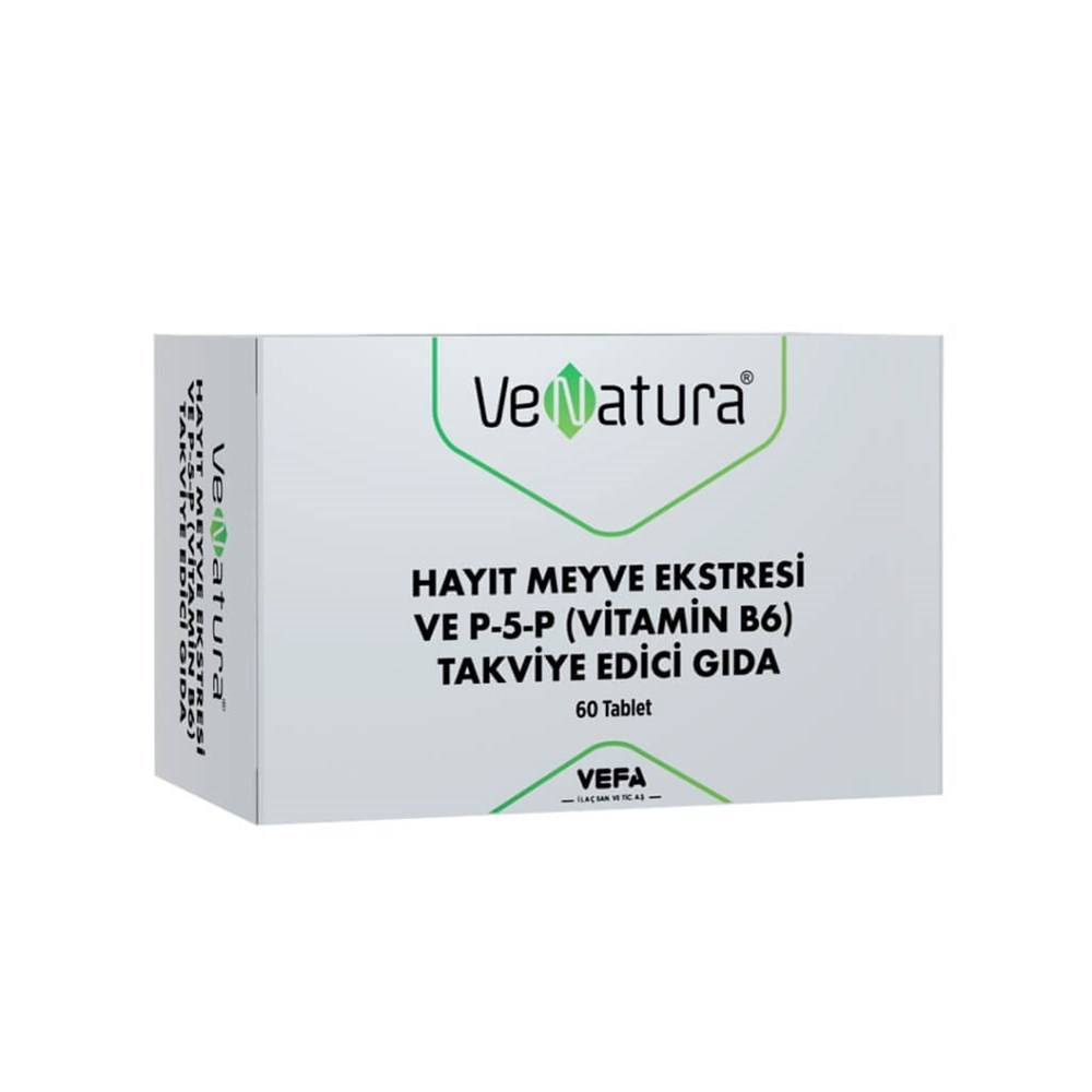 VeNatura Hayıt Meyve Ekstresi ve P-5-P (Vitamin B6) 60 Tablet