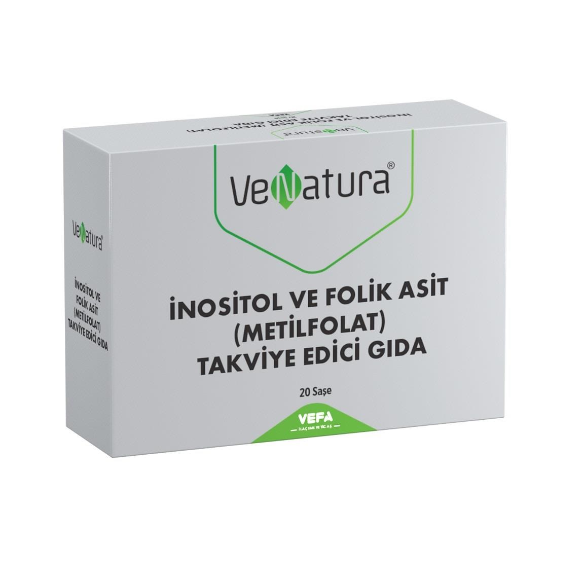 VeNatura İnositol ve Folik Asit (Metil Folat) 20 Saşe