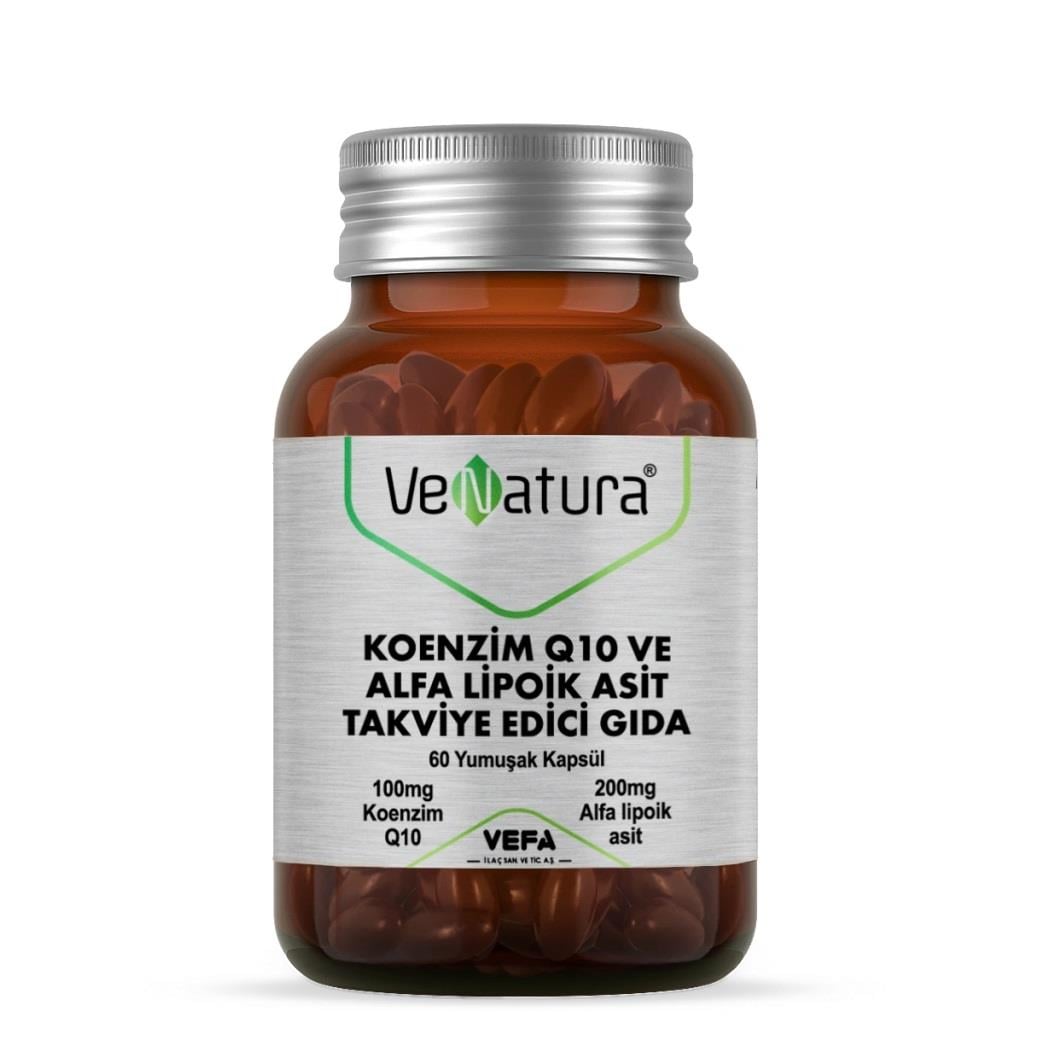 VeNatura Koenzim Q10 ve Alfa Lipoik Asit 60 Kapsül
