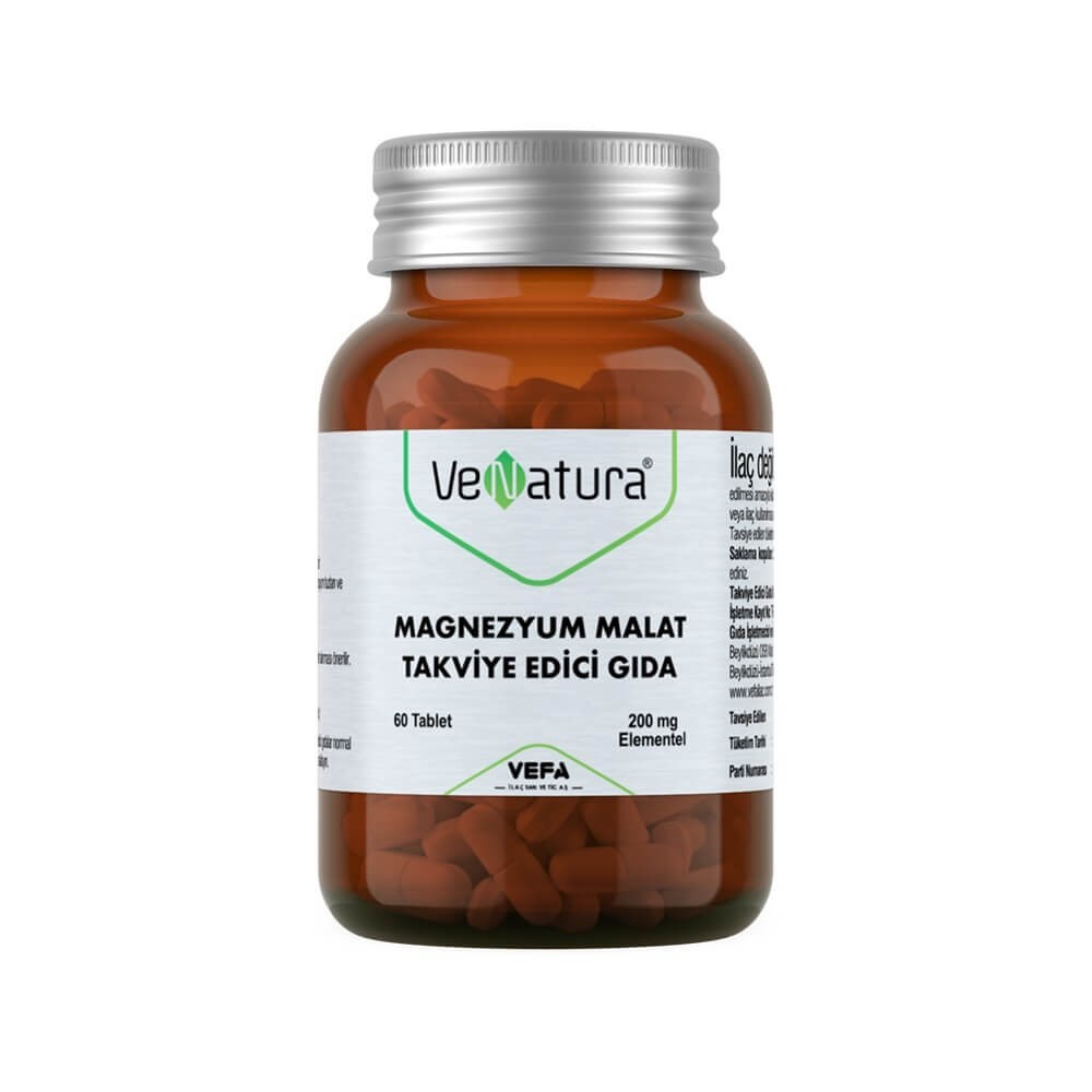 VeNatura Magnezyum Malat 200 mg 60 Tablet