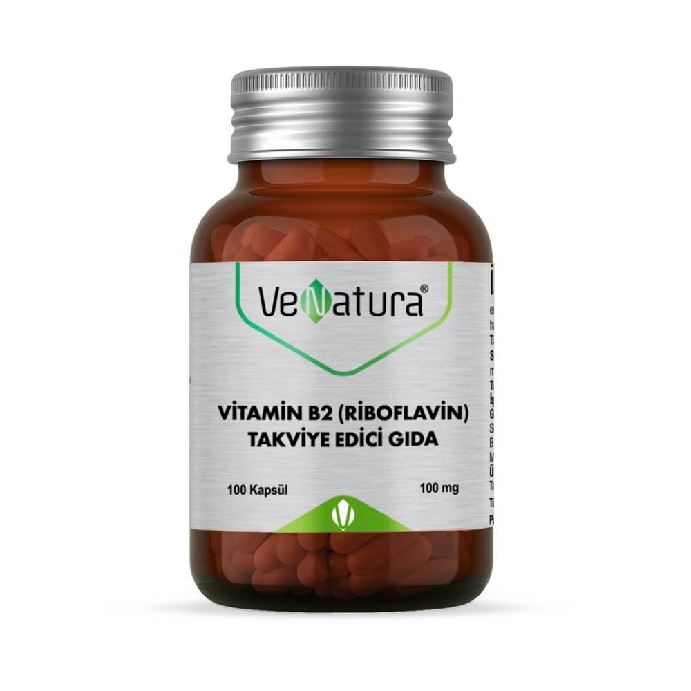 VeNatura Vitamin B2 (Riboflavin) 100 mg 100 Kapsül