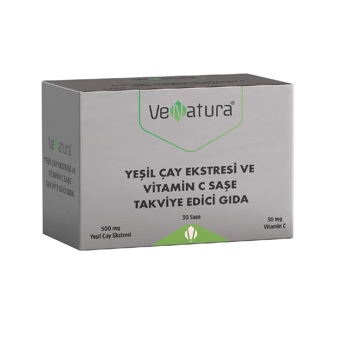 VeNatura Yeşil Çay Ekstresi ve Vitamin C 30 Saşe 