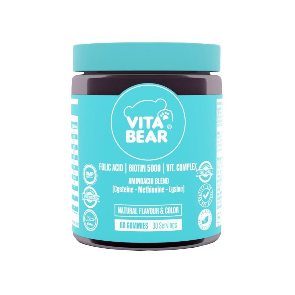 Vita Bear Strong Hair Gummies 60 Çiğnenebilir Tablet
