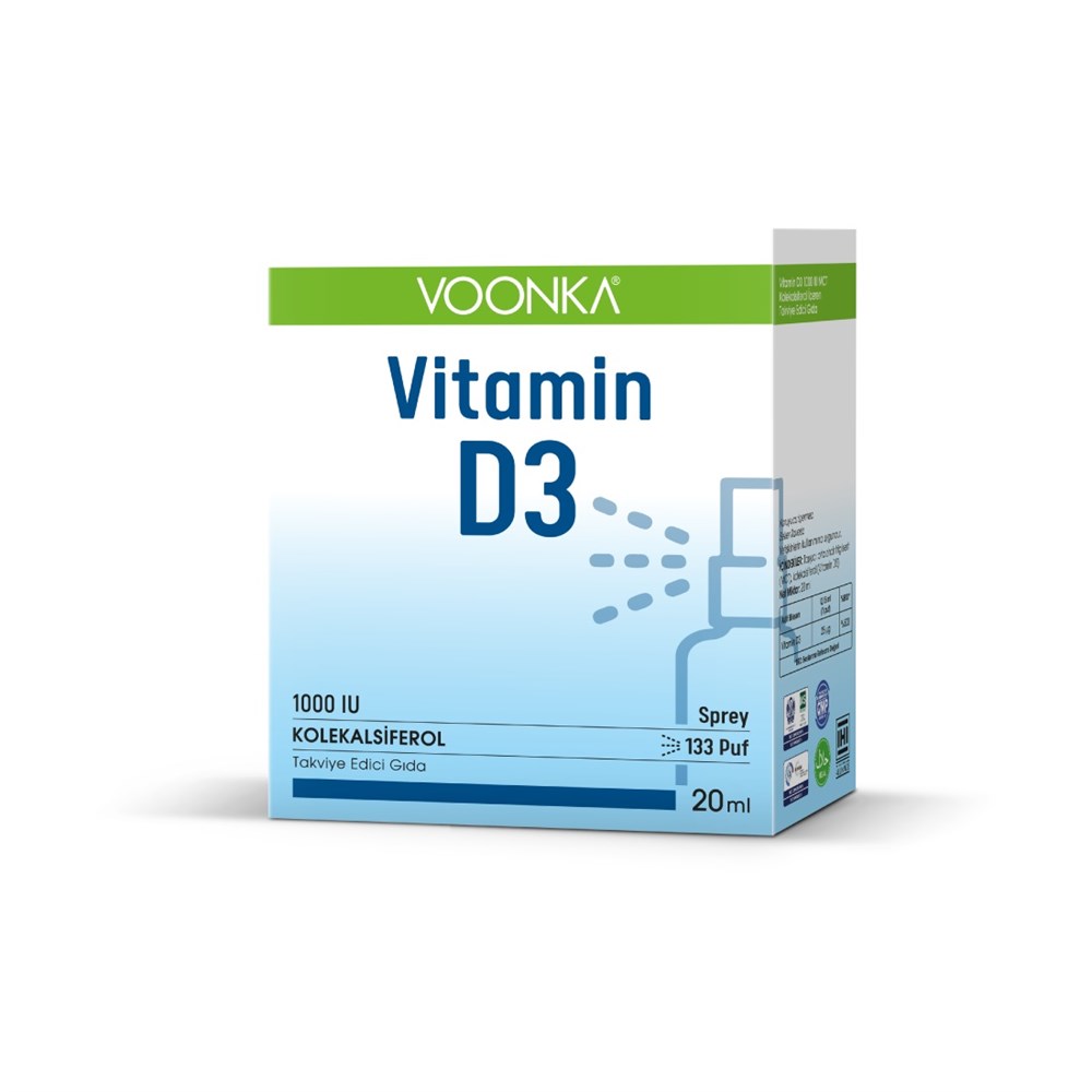 Voonka Vitamin D3 1000 IU 133 Puf 20 ml