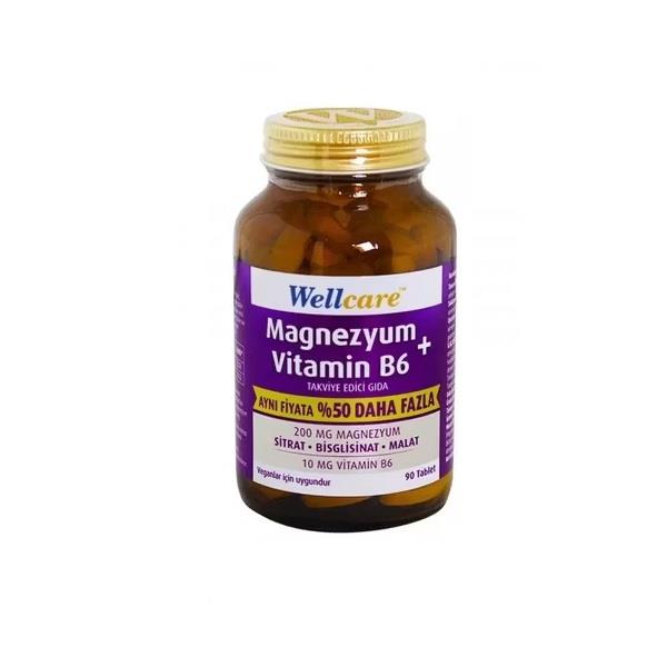 Wellcare Magnezyum ve Vitamin B6 90 Tablet