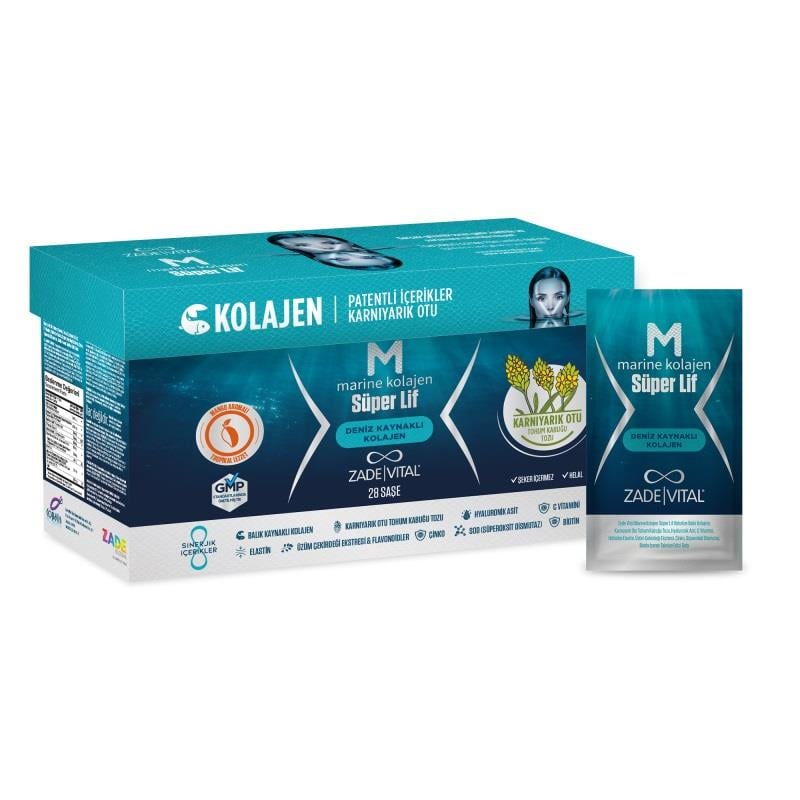 Zade Vital Marine Kolajen Süper Lif 28 Saşe