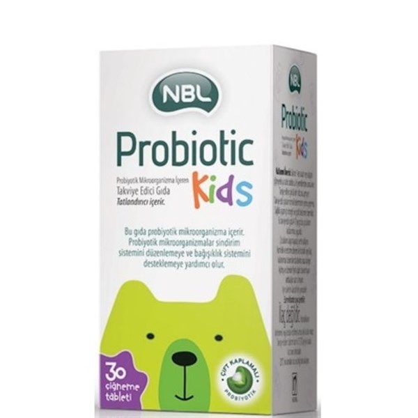 NBL Probiotic Kids 30 Çiğneme Tableti