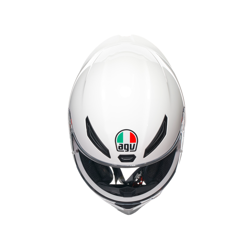 Agv K1 S Mono White Kapalı Kask