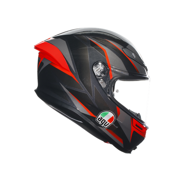 Agv K6S Mplk Slashcut Blk Grey Red Kapalı Kask