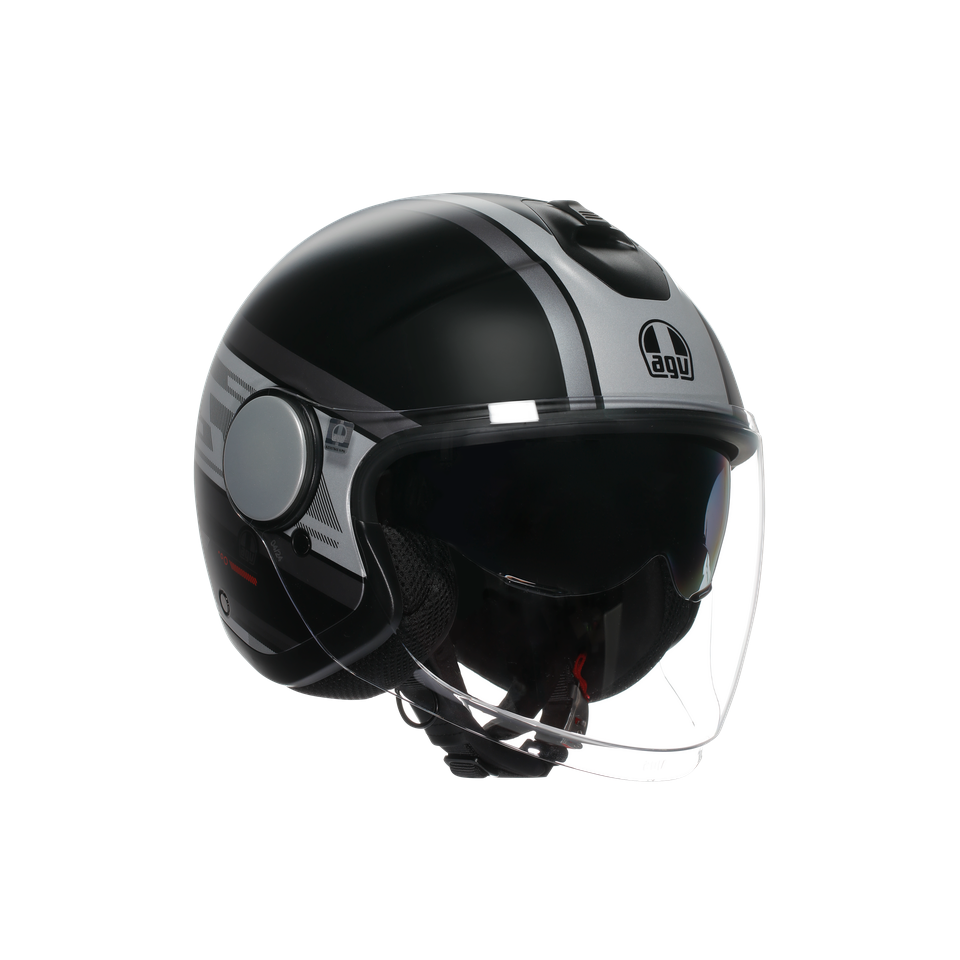 Agv Eteres Mondello Matt Black Grey Açık Kask