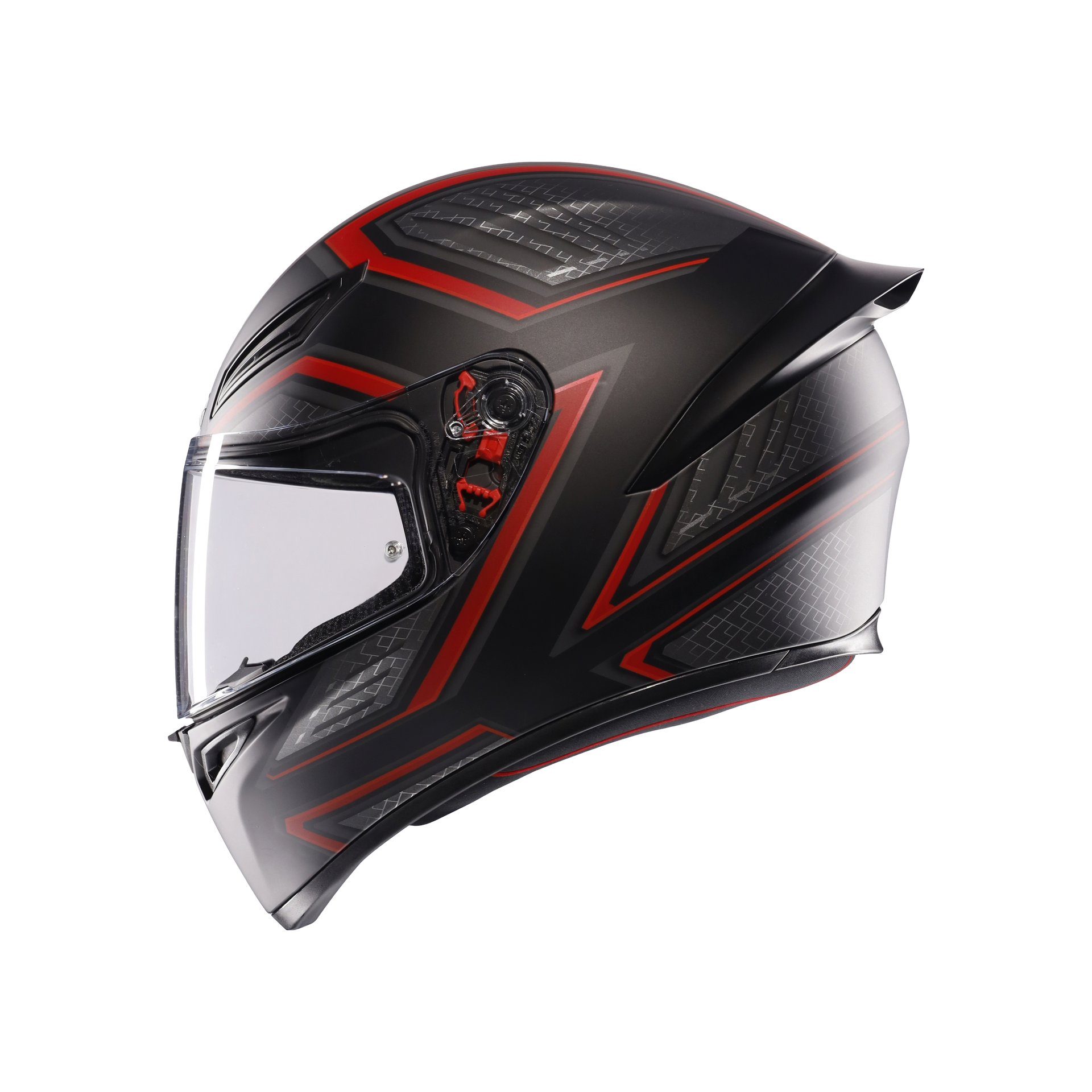 Agv K1 S Sling Matt Black Red Kapalı Kask