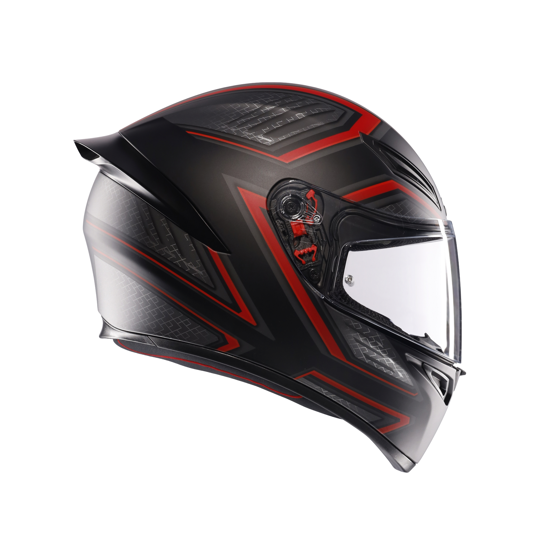 Agv K1 S Sling Matt Black Red Kapalı Kask