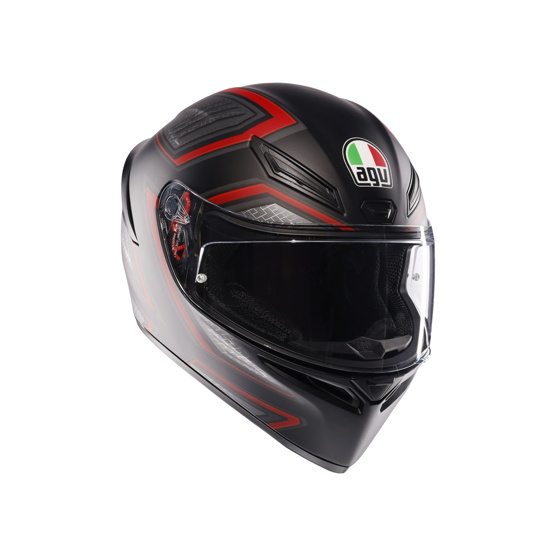 Agv K1 S Sling Matt Black Red Kapalı Kask