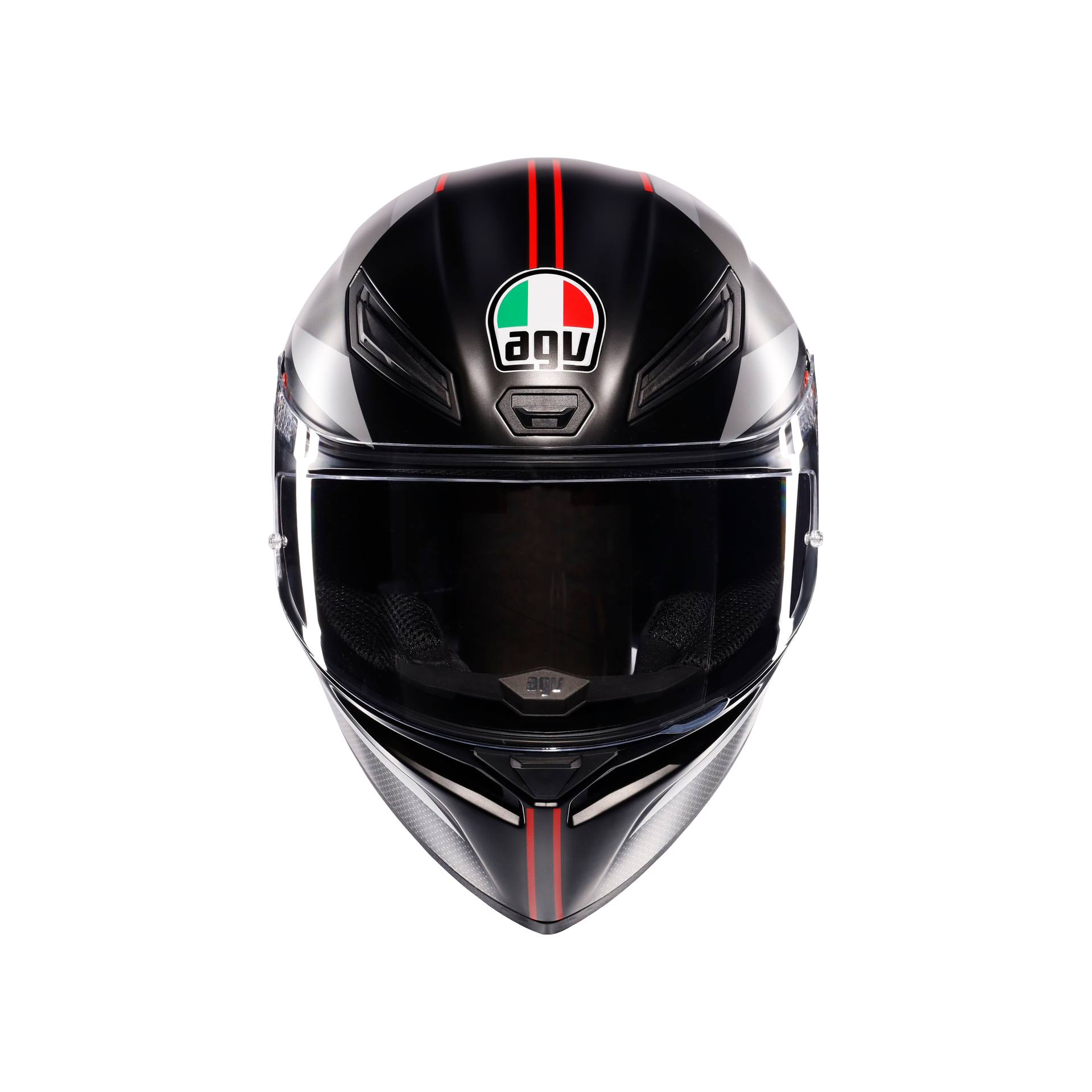 Agv K1 S Lap Matt Black Grey Red Kapalı Kask