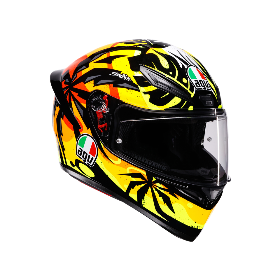 Agv K1 S Tropicrush Black Orange Kapalı Kask