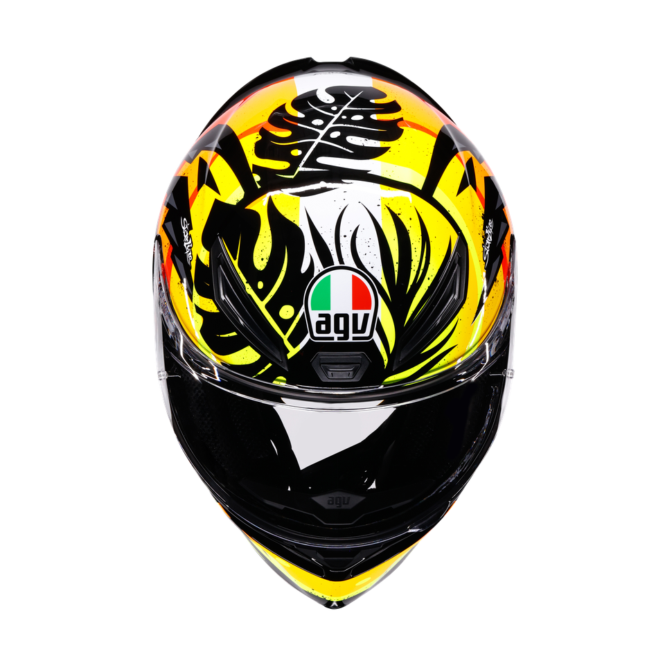 Agv K1 S Tropicrush Black Orange Kapalı Kask