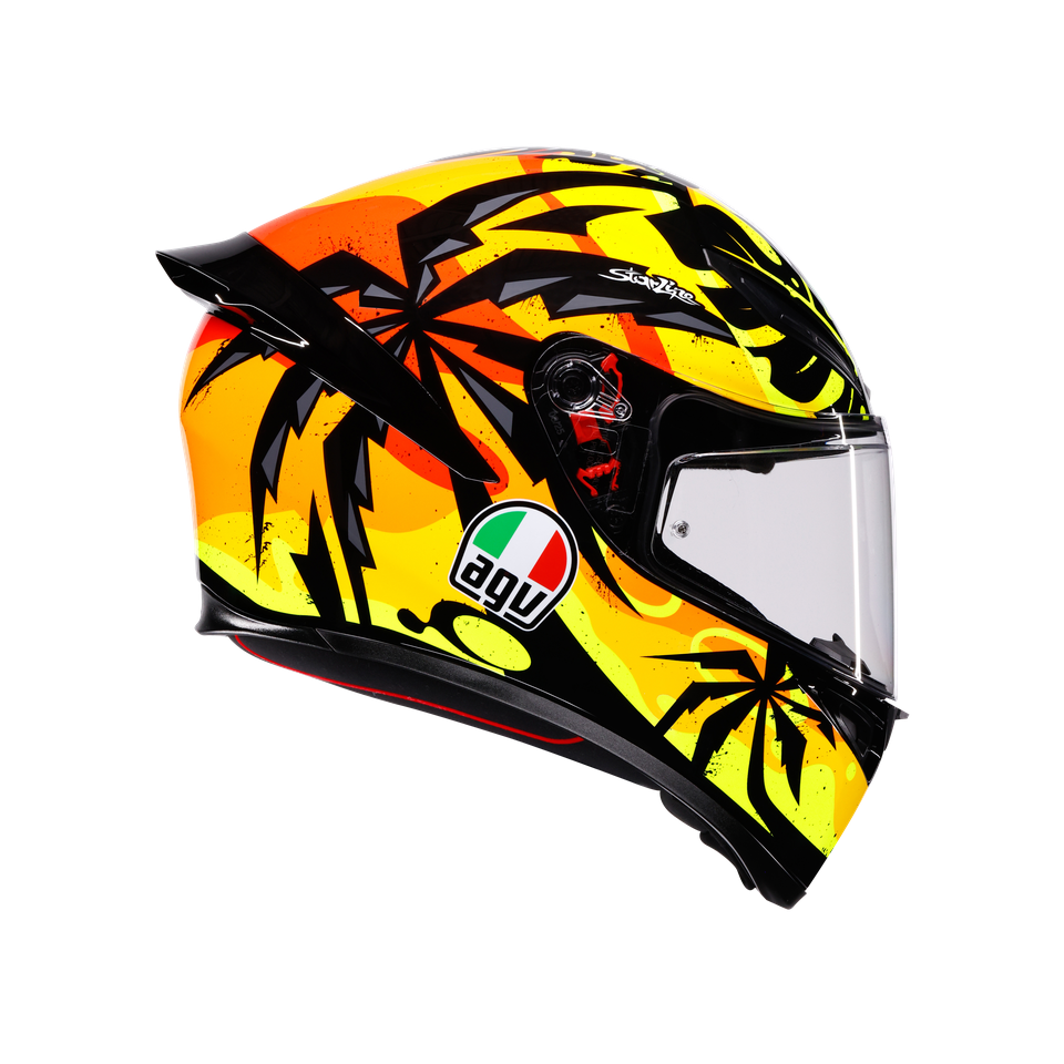Agv K1 S Tropicrush Black Orange Kapalı Kask