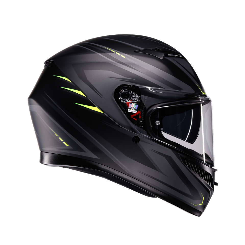 Agv K3 Syth Mplk Matt Black Yellow Fluo Kapalı Kask