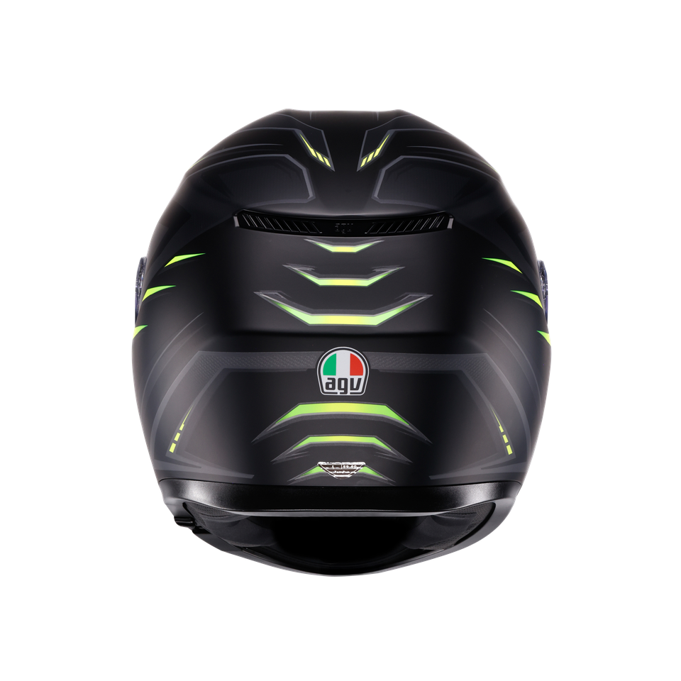 Agv K3 Syth Mplk Matt Black Yellow Fluo Kapalı Kask