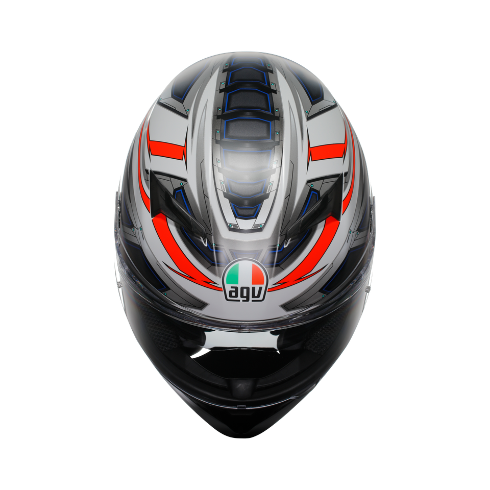 Agv K3 E2206 Space Matt White Red Fluo Kapalı Kask
